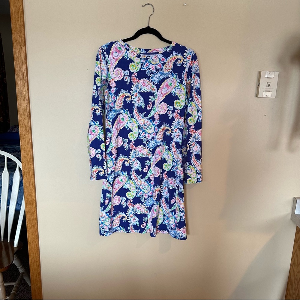 IBKUL Dress Womens M Blue Tunic Dress UPF 50 Golf Athletic Travel